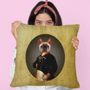 Nelson Portrait Brindle Frenchie Throw Pillow By Amanda Greenwood