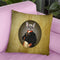 Nelson Portrait Grey Frenchie Throw Pillow By Amanda Greenwood
