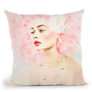Pink Beauty Throw Pillow By Amanda Greenwood