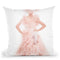 Pink Ball Gown Throw Pillow By Amanda Greenwood