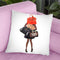 Girl Overloaded With Hand Bags V2 Throw Pillow By Amanda Greenwood