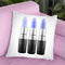 Lipstick 3 Blue Throw Pillow By Amanda Greenwood