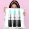 Lipstick 3 Teal Throw Pillow By Amanda Greenwood