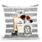 Make Up Set - Soft Pink Lipstick With Silver Stripe Throw Pillow By Amanda Greenwood