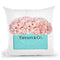 Teal Blue Shopper Pearl Handle Peach Hydrangeas Throw Pillow By Amanda Greenwood