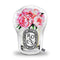 Candle Flowers Pink Roses Shaped Throw Pillow by Amanda Greenwood - by all about vibe