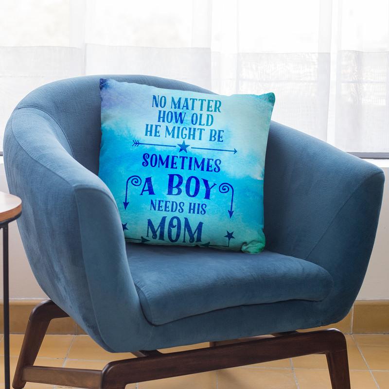 A Boy Needs His Mom Throw Pillow By Andrea Haase