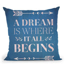 A Dream Throw Pillow By Andrea Haase