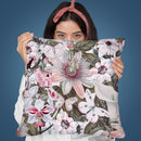 A Tropical Floral I Throw Pillow By Andrea Haase