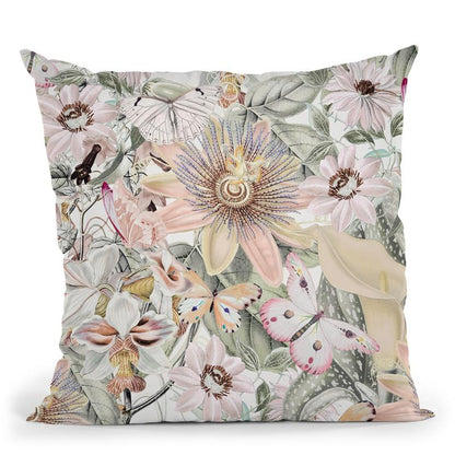 A Tropical Floral Ii Throw Pillow By Andrea Haase