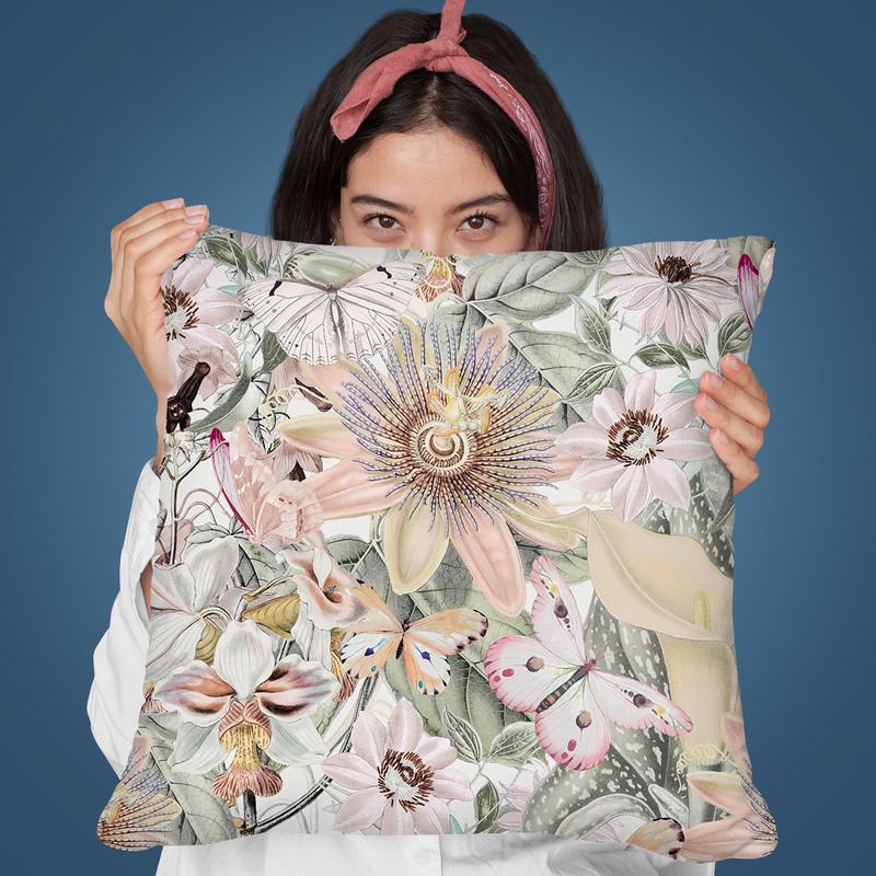 A Tropical Floral Ii Throw Pillow By Andrea Haase