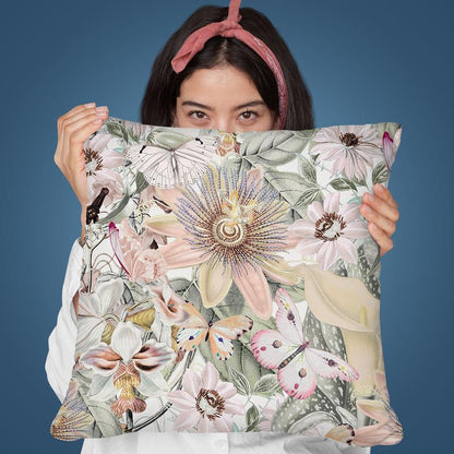 A Tropical Floral Ii Throw Pillow By Andrea Haase