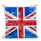 A Union Jack Keywords Throw Pillow By Andrea Haase