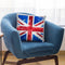 A Union Jack Keywords Throw Pillow By Andrea Haase