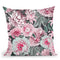 A Vintage Flower Pink Throw Pillow By Andrea Haase