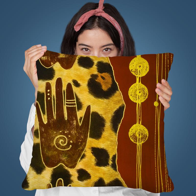 Africa Artwork Throw Pillow By Andrea Haase