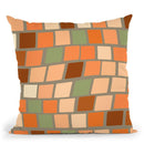 Africa Square Tile Pattern Throw Pillow By Andrea Haase