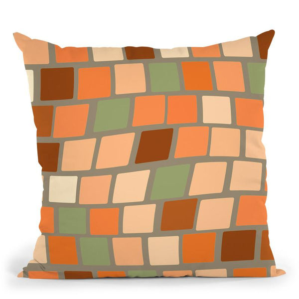 Africa Square Tile Pattern Throw Pillow By Andrea Haase