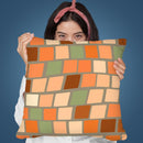 Africa Square Tile Pattern Throw Pillow By Andrea Haase