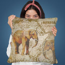 African Elephants Throw Pillow By Andrea Haase