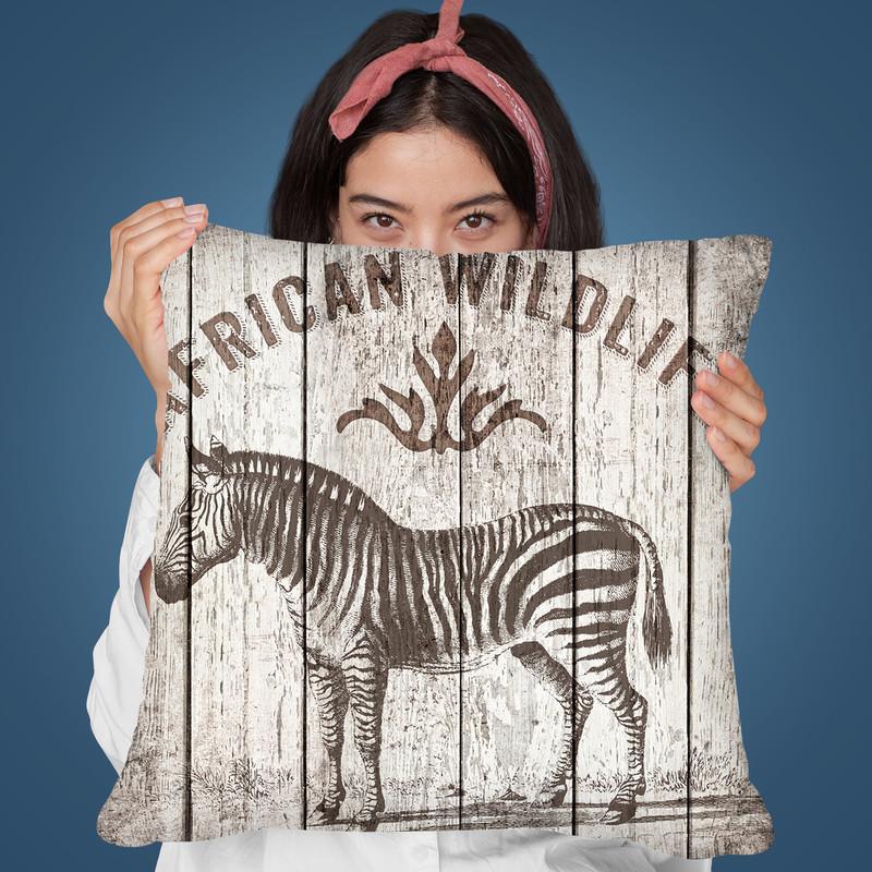 African Wildlife Throw Pillow By Andrea Haase