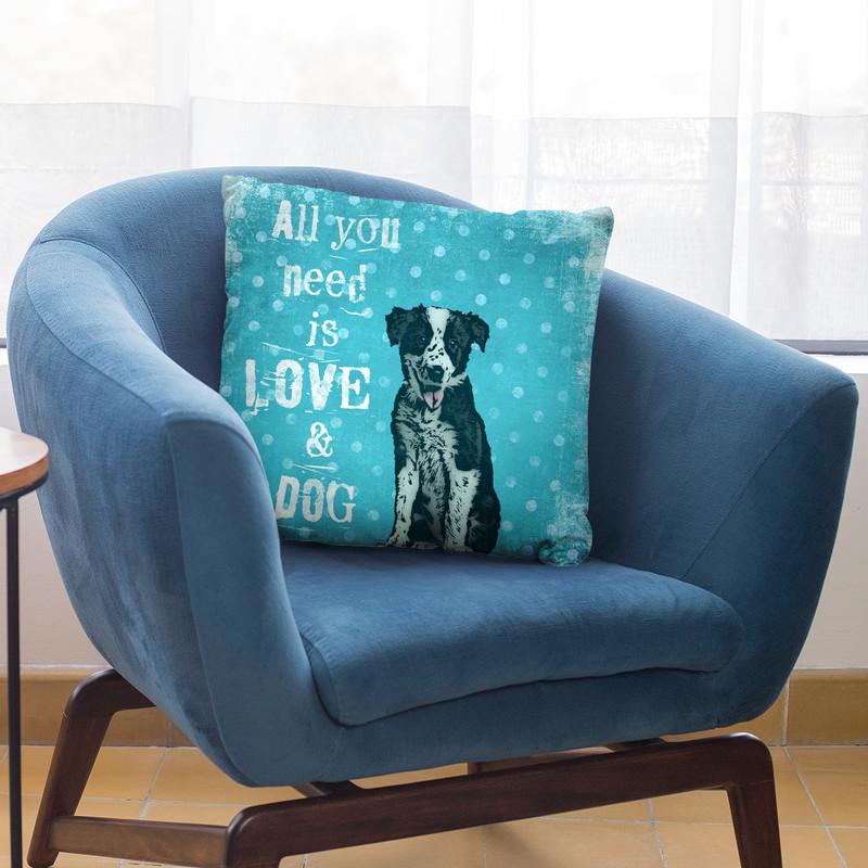 All You Need Is A Dog Throw Pillow By Andrea Haase