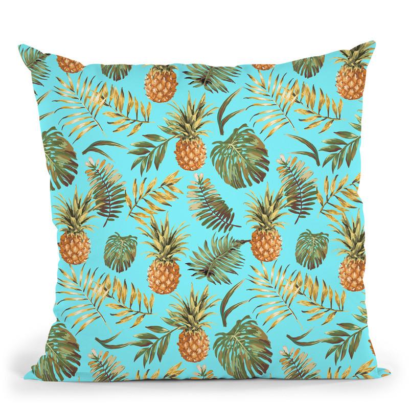 Aloha Blue Throw Pillow By Andrea Haase