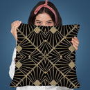 Art Deco Black Gold Vi Throw Pillow By Andrea Haase