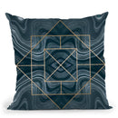 Art Deco Marble Throw Pillow By Andrea Haase