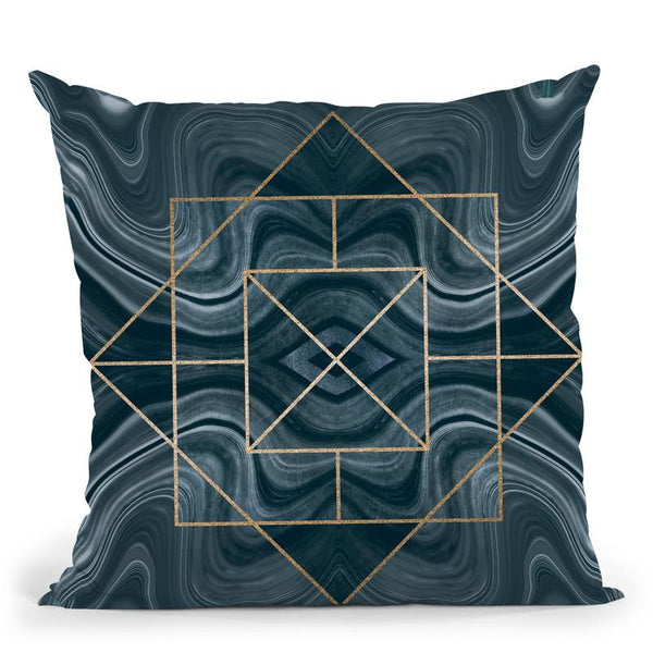 Art Deco Marble Throw Pillow By Andrea Haase