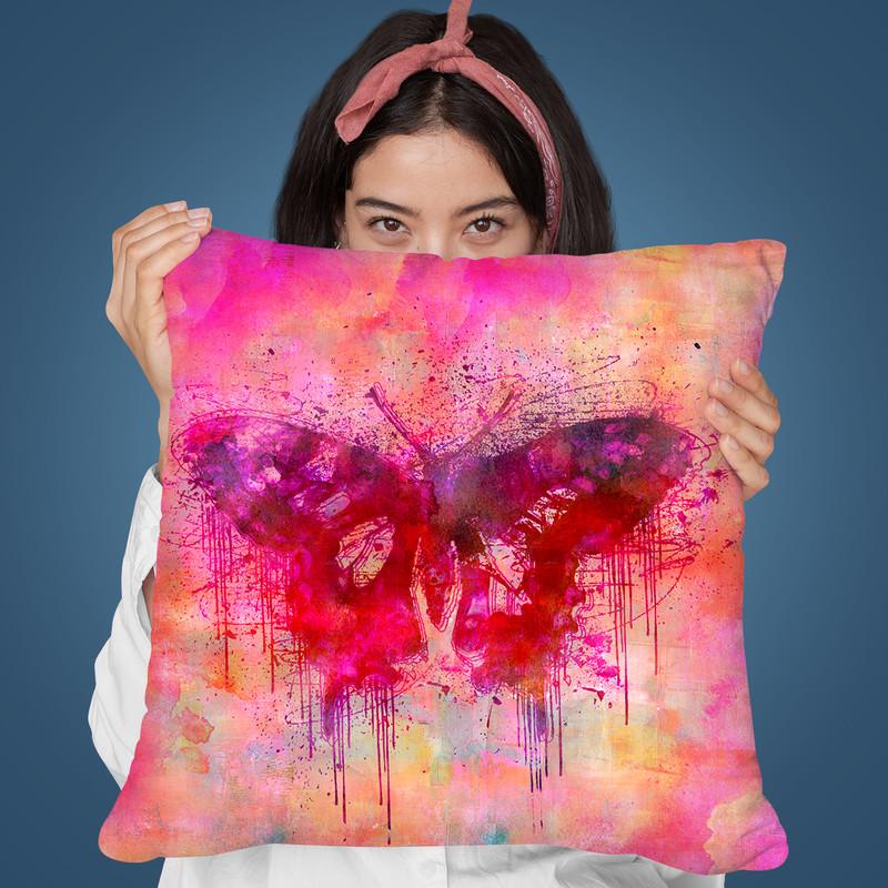 Artsy Butterfly I Throw Pillow By Andrea Haase