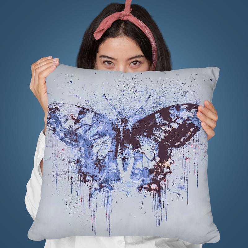 Artsy Butterfly Iii Throw Pillow By Andrea Haase