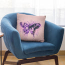 Artsy Butterfly Pink Throw Pillow By Andrea Haase
