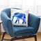 Artsy Elephant Blue Throw Pillow By Andrea Haase