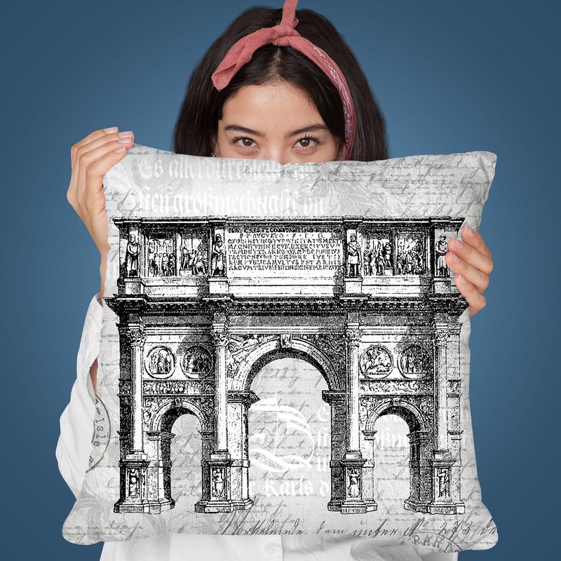 Baroque Black Throw Pillow By Andrea Haase