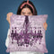 Baroque Chandelier Purple Throw Pillow By Andrea Haase