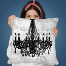 Baroque Chandelier Throw Pillow By Andrea Haase