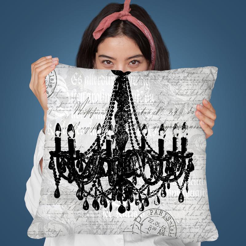 Baroque Chandelier Throw Pillow By Andrea Haase
