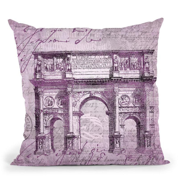 Baroque Purple Throw Pillow By Andrea Haase
