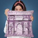 Baroque Purple Throw Pillow By Andrea Haase