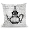 Baroque Teapot Black Throw Pillow By Andrea Haase