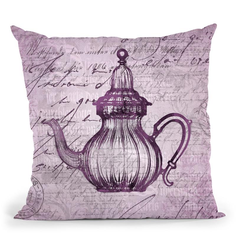 Baroque Teapot Throw Pillow By Andrea Haase