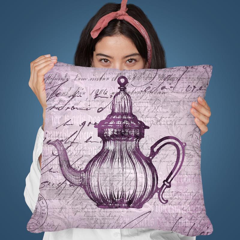 Baroque Teapot Throw Pillow By Andrea Haase