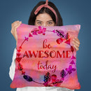 Be Awesome Throw Pillow By Andrea Haase