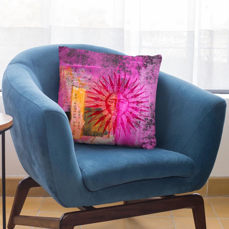 Be Bright Throw Pillow By Andrea Haase