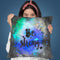 Be Strong Blue Throw Pillow By Andrea Haase