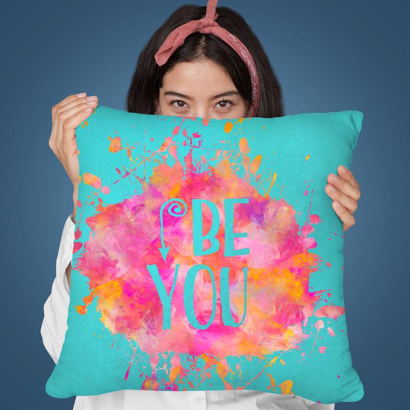 Be You Throw Pillow By Andrea Haase