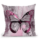 Beautiful Butterfly Pink Throw Pillow By Andrea Haase