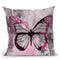 Beautiful Butterfly Pink Throw Pillow By Andrea Haase