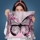 Beautiful Butterfly Pink Throw Pillow By Andrea Haase